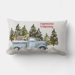 Bauernhof Woodland Weihnachten Lendenkissen
