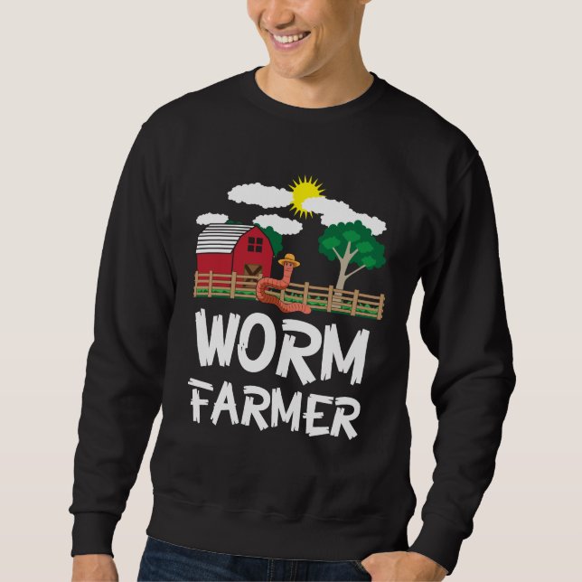Bauernhof-Wurm, der die Landwirtschaft - Sweatshirt (Vorderseite)