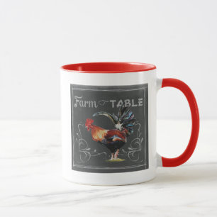 Bauernhof, zum des Hahns verzulegen Tasse