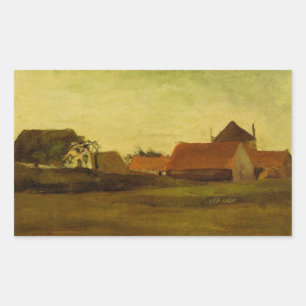 Bauernhöfe in Loosduinen Den Haag von Vincent van Rechteckiger Aufkleber