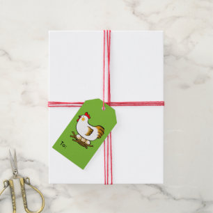 Bauernhofhuhn und -eier geschenkanhänger