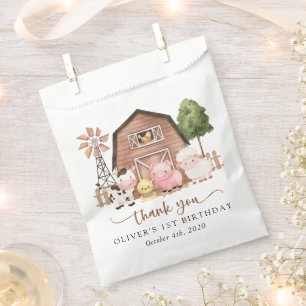 Bauernhoftiere, Süße Tiere, Scheune, Erster Geburt Geschenktütchen