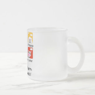 Bauernhoftiere T-Shirts und Geschenke Mattglastasse