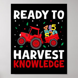 Bauernkinder Zur Schule Lehrer Landwirtschaft Trak Poster