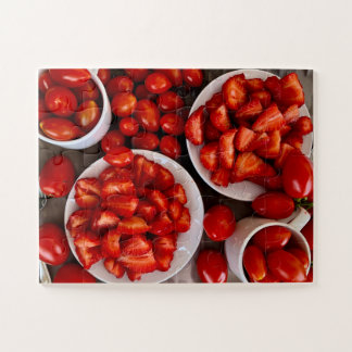 Bauernmarkt-Atmosphäre | Erdbeeren & Roma-Tomaten