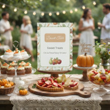Bauernmarkt-Baby-Shower-Dessert-Tisch-Schild