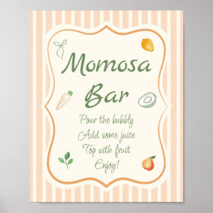 Bauernmarkt-Baby-Shower-Momosa-Bar Poster
