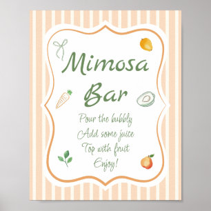 Bauernmarkt Brautparty Mimosa-Bar Poster