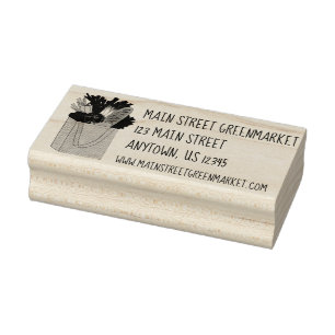 Bauernmarkt Großmarkt Lebensmittel kaufen Gummistempel