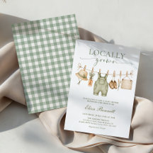 Bauernmarkt Lokal angebaute rustikale Babyparty