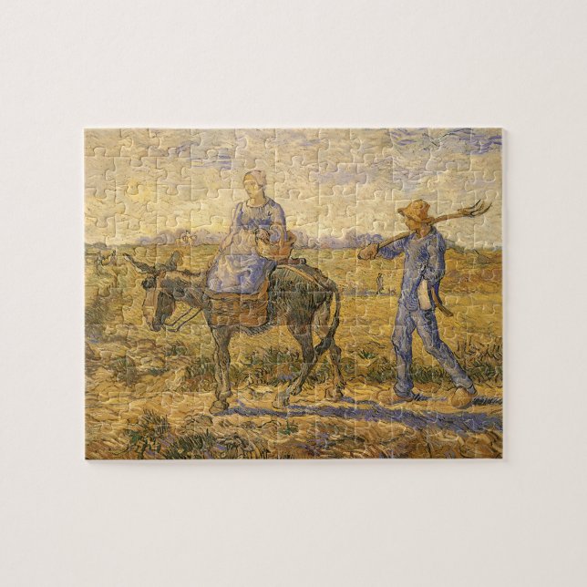 Bauernpaar von Vincent van Gogh zur Arbeit (Horizontal)