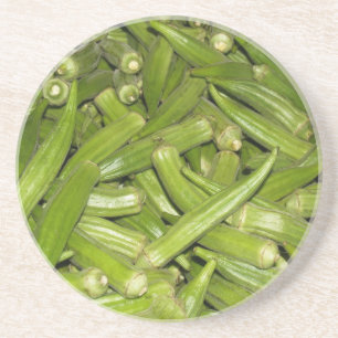Bauernserien - Fresh Green Okra - Untersetzer
