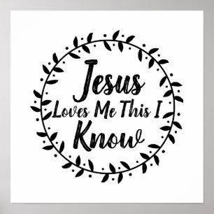Bauernstil Jesus Liebe Me Rustikale Weinrebe Poster