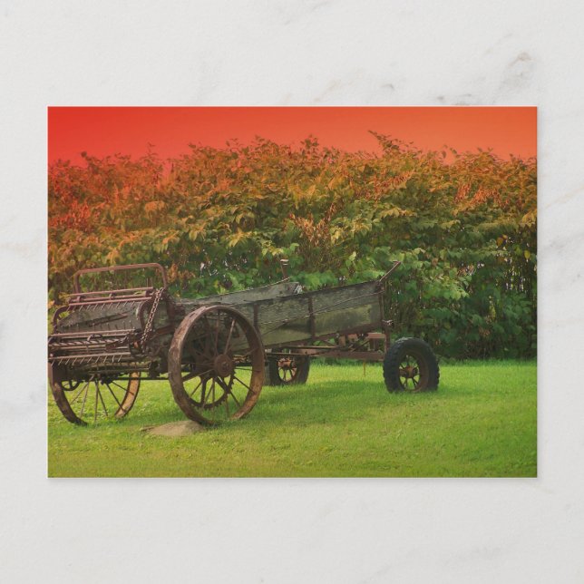 Bauernwagen Postkarte (Vorderseite)