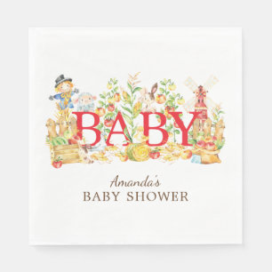 Bauers-Markt-Baby-Duschen-Papierservietten Serviette