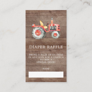 Bauers-Markt-Baby-Duschen-Windelraffle-Karte Begleitkarte