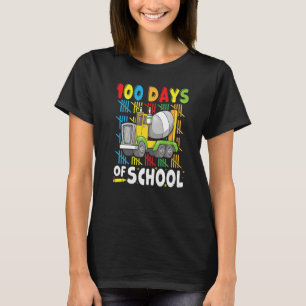 Baufahrzeug 100 Tage Schulzement Mix T-Shirt