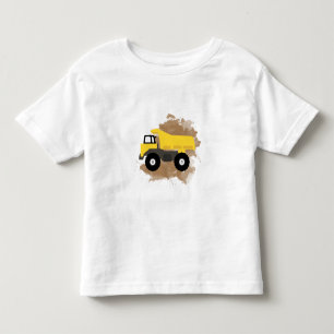 Baufahrzeug-Schlamm Kleinkind T-shirt