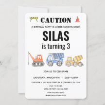 Baufahrzeug zum Geburtstag