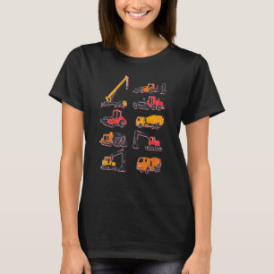 Baufahrzeuge LKW Junge sehen Sie später Exca T-Shirt