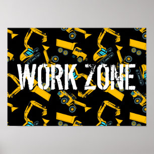 Baufahrzeuge Poster