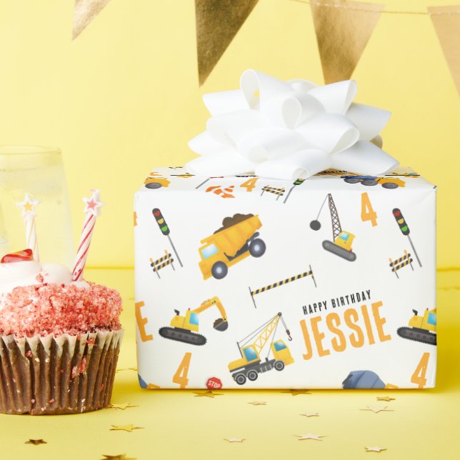 Baufreudigkeit Geburtstag Geschenkpapier (Geburtstagsparty)