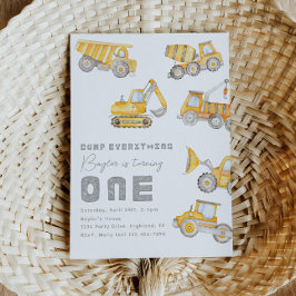 Baugewerbe 1. Geburtstag Einladung