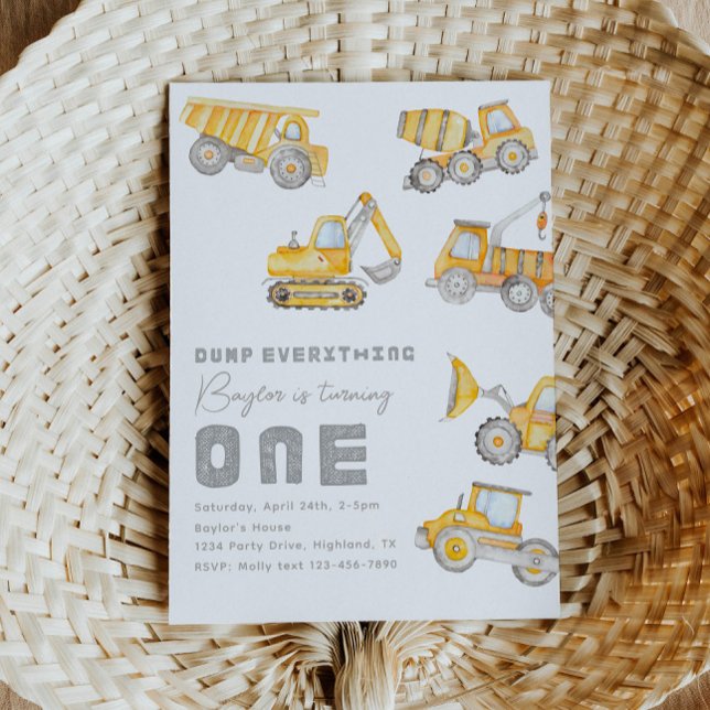 Baugewerbe 1. Geburtstag Einladung (Von Creator hochgeladen)