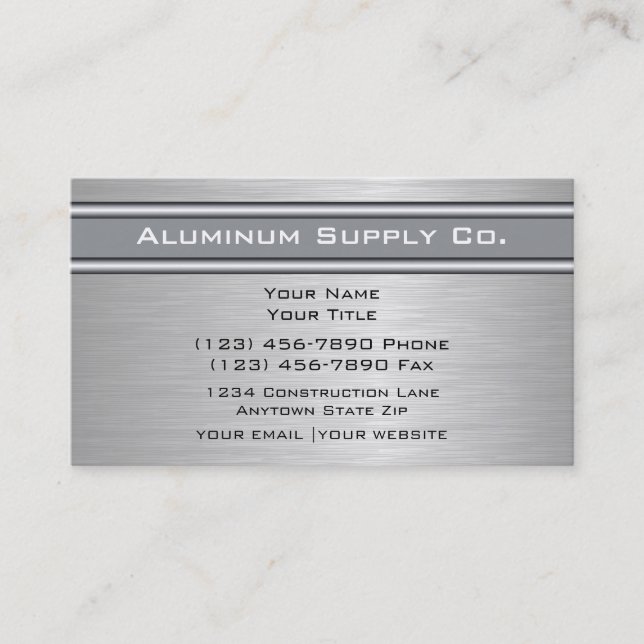 Baugewerbe-Karten Visitenkarte (Vorderseite)