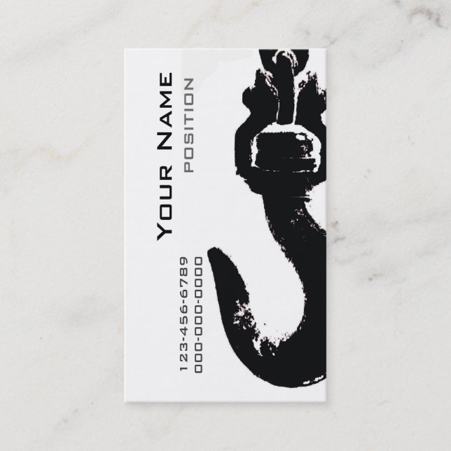 Baugewerbekartenschablone Visitenkarte (Vorderseite)