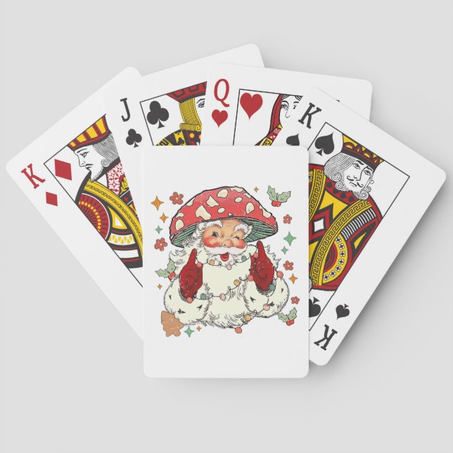 Baugrube Weihnachtsbaum für Jungen Gir Spielkarten (Rückseite)