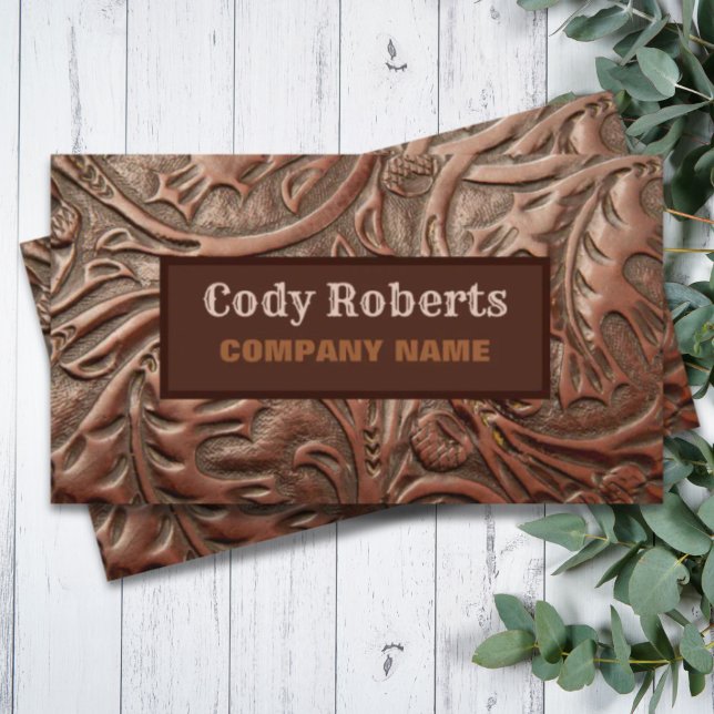 Bauhandyman Cowboy Country Western Visitenkarte (Construction Handyman Cowboy Country Western Business Card)