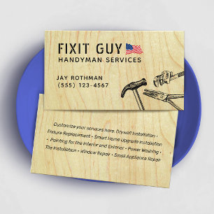 Bauhandyman Tools, Patriotic Visitenkarte
