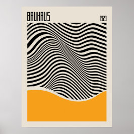 Bauhaus 1923 | Conception rétro | Poster jaune