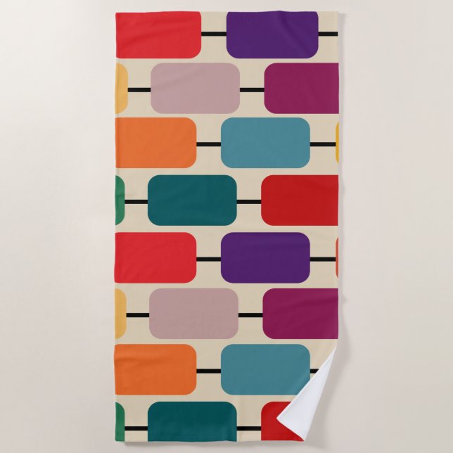 Bauhaus Abacus Strandtuch (Vorderseite)