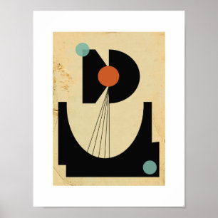 Bauhaus Abstrakt #6 Original Poster