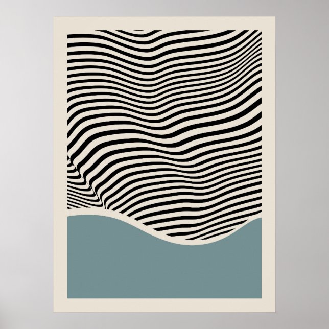 Bauhaus-Architektur | Hellblauer Poster (Vorne)