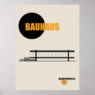 Bauhaus-Architektur-Plakat Poster