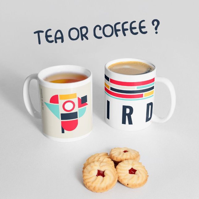 Bauhaus art - Bird. Kaffeetasse (Von Creator hochgeladen)