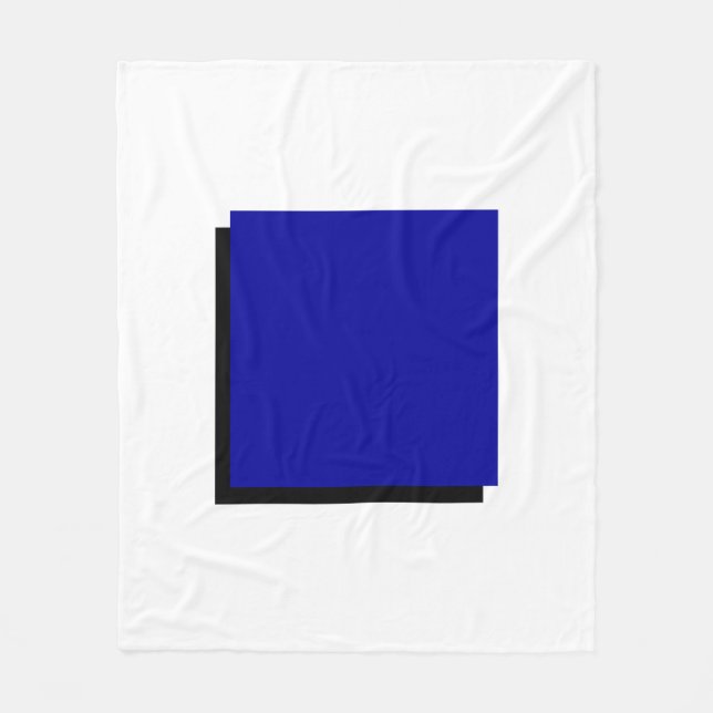 Bauhaus Art Blue Square Fleecedecke (Vorderseite)