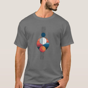 Bauhaus Art in five lines and spheres T-Shirt