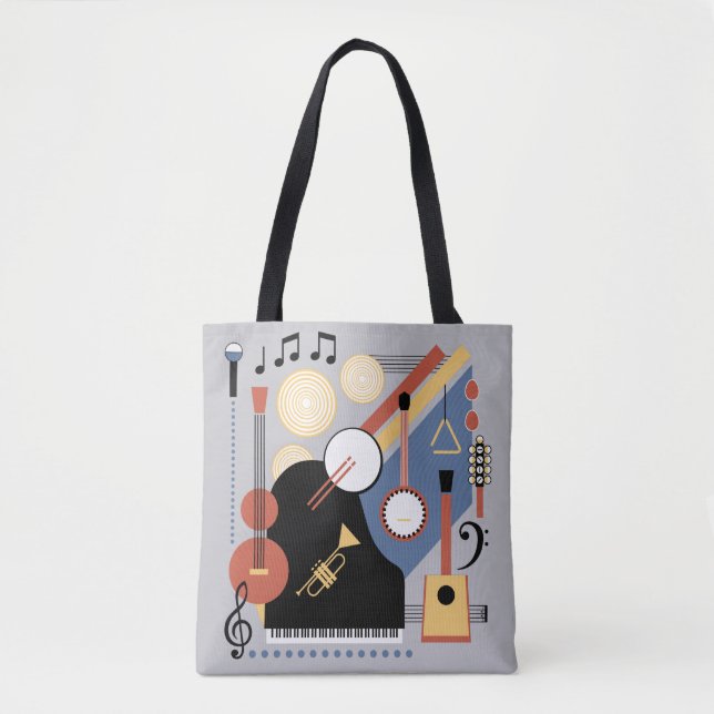 Bauhaus Band Monogram Music Toag Bag Tasche (Vorderseite)