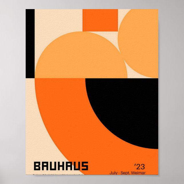 Bauhaus, Bauhaus-Design, modernes Design, geometri Poster (Vorne)