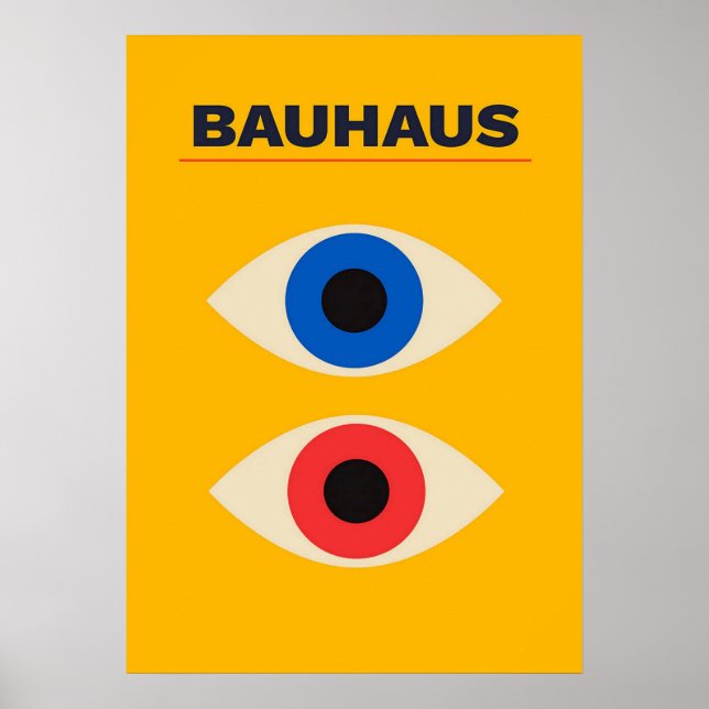 Bauhaus, Bauhaus-Design, modernes Design, geometri Poster (Vorne)