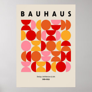 Bauhaus, Bauhaus-Design, modernes Design, geometri Poster