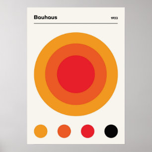 Bauhaus, Bauhaus-Design, modernes Design, geometri Poster