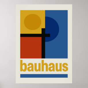 Bauhaus, Bauhaus-Design, modernes Design, geometri Poster