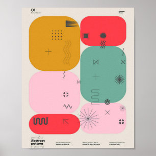 Bauhaus, Bauhaus-Design, modernes Design, geometri Poster
