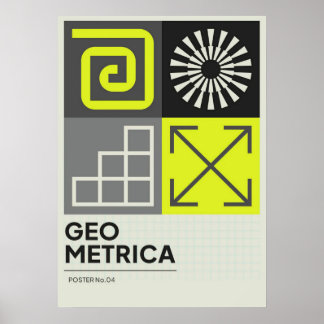 Bauhaus, Bauhaus-Design, modernes Design, geometri Poster
