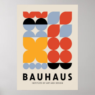 Bauhaus, Bauhaus-Design, modernes Design, geometri Poster
